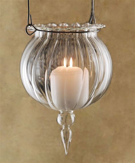 decorative glass hanging candle holders